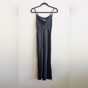 Anthropologie Elyse Slip Dress in black